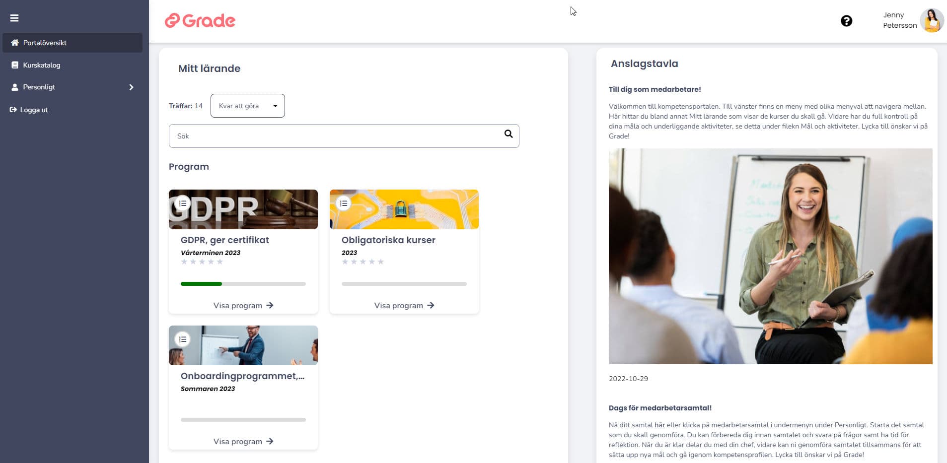 Grade Learning skärmdump 6